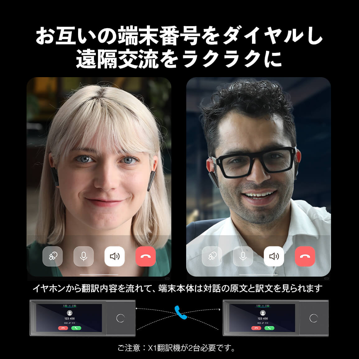 X1 通訳ハブ