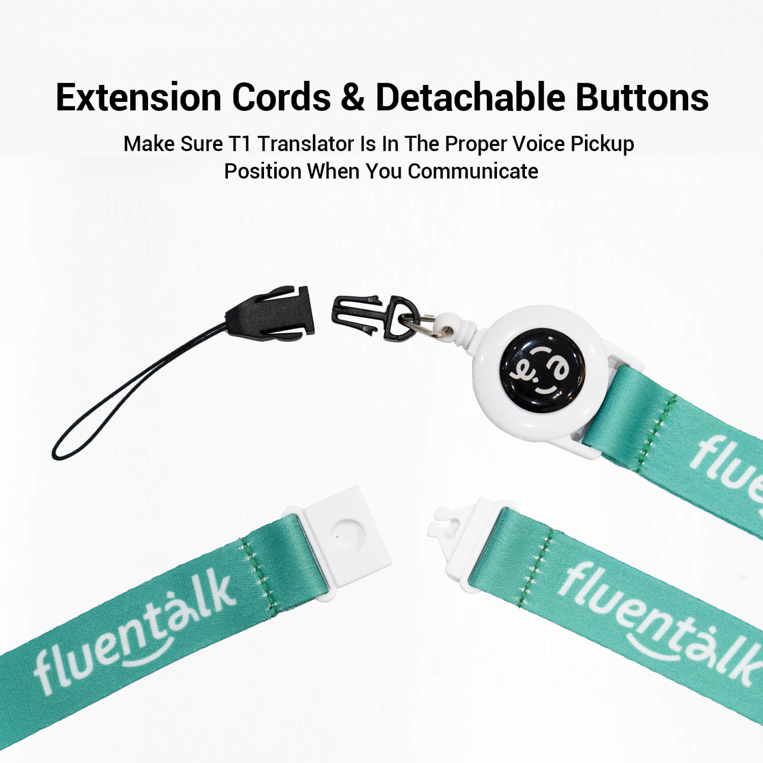 Fluentalk ハンドヘルド翻訳機用ランヤード