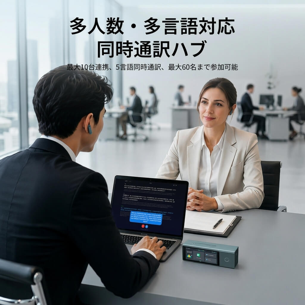 X1 Meeting 多人数会議通訳デバイス